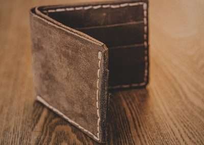 wanderlust leather wallet