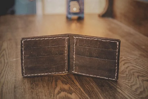 Wanderlust Handmade Leather Wallet - Image 3