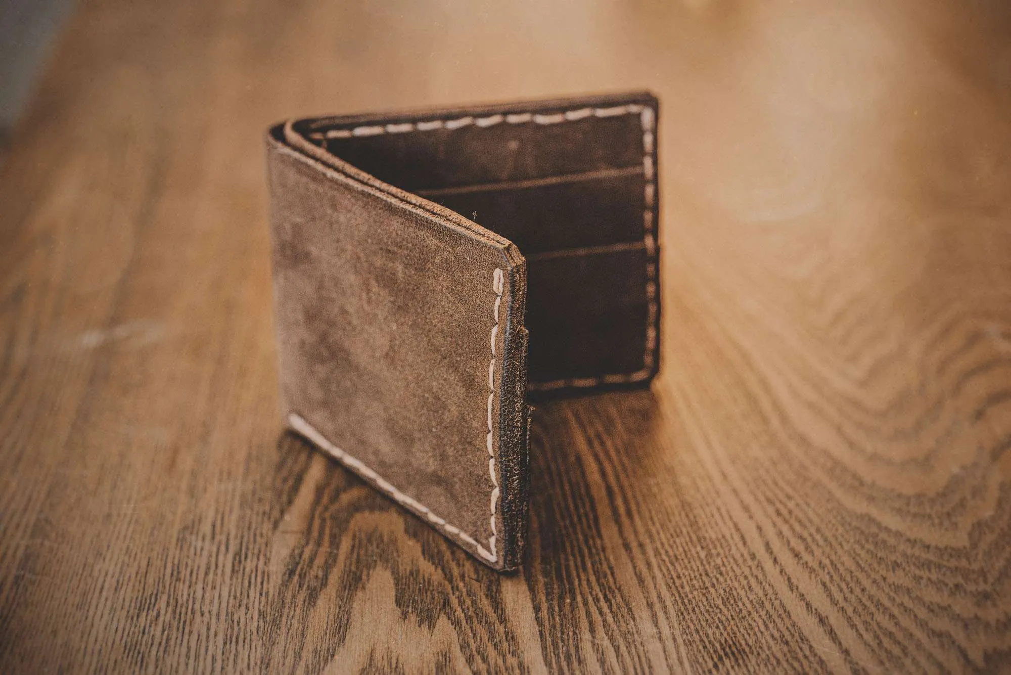 wanderlust leather wallet