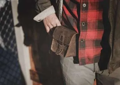 Custom handmade Leather Belt Pouch