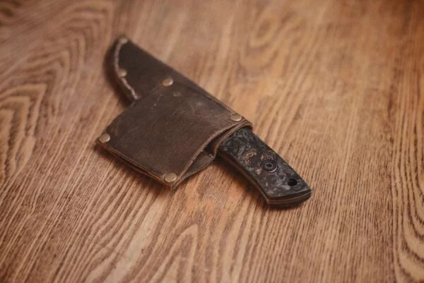 Custom Leather Knife Sheath (small blade) - Image 2