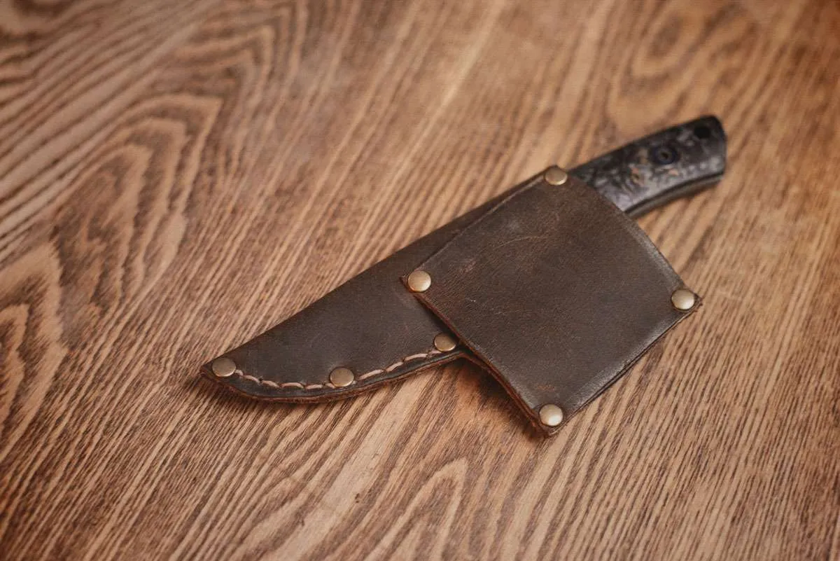 Custom Leather Knife Sheath (small blade)