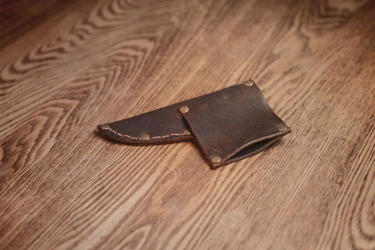 Custom Leather Knife Sheath (small blade) - Image 4