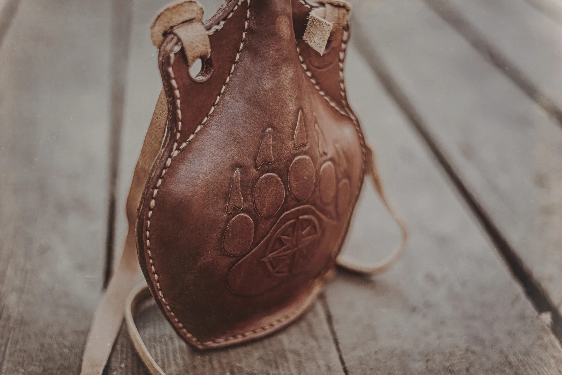 Leather Water Bottle Canteen - Image 6