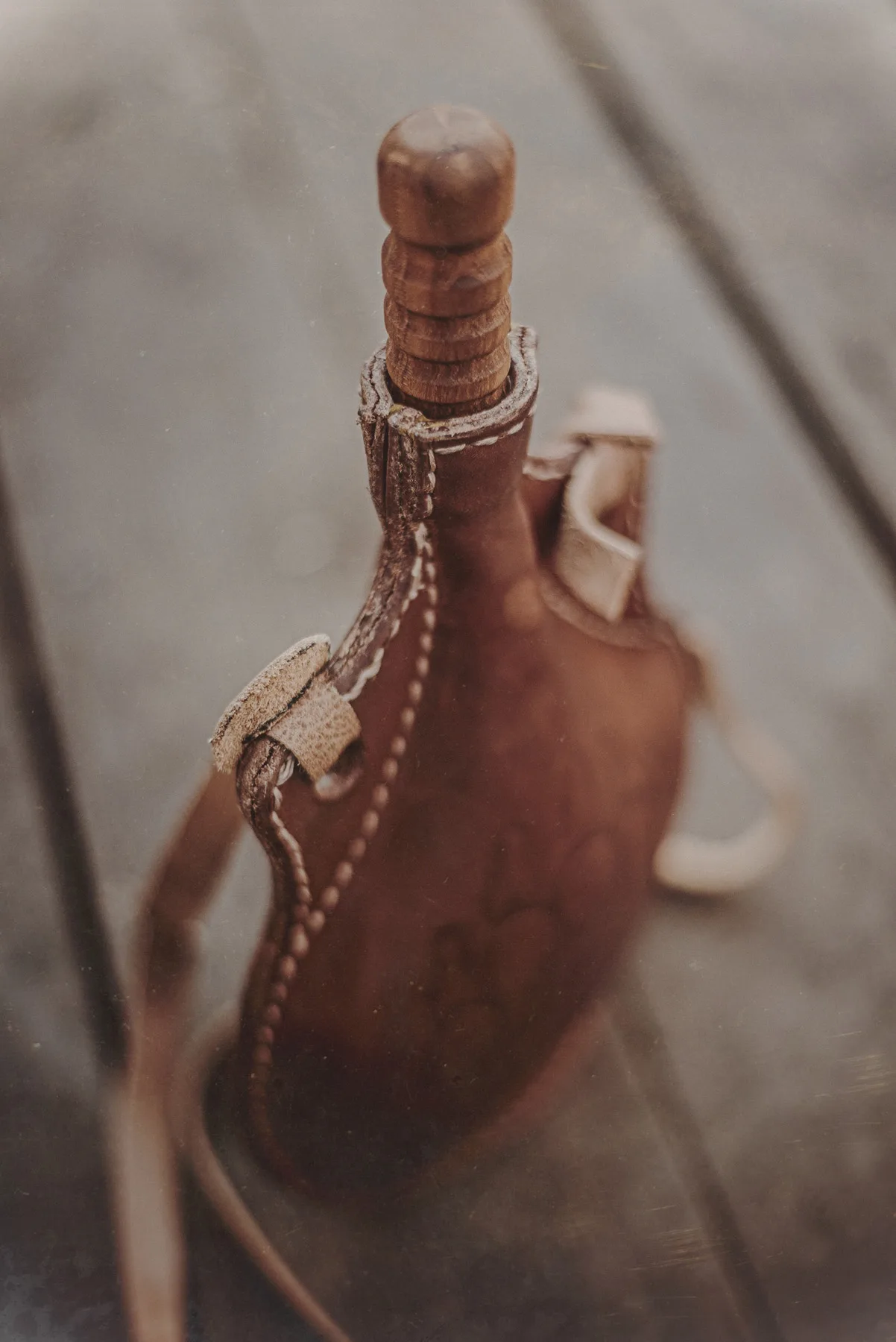 Leather Water Bottle Canteen - Image 3