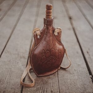 Leather Water Bottle Canteen